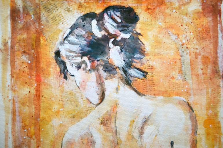 Original Figurative People Collage by Misty Lady