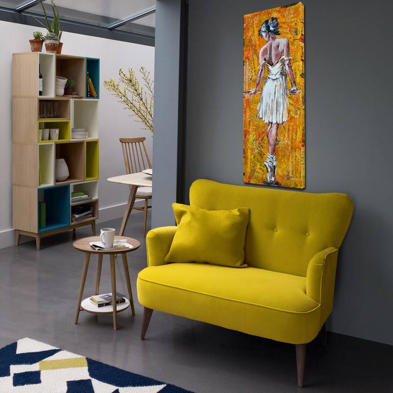 Original Figurative People Painting by Misty Lady