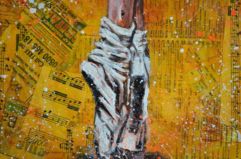 Original Figurative People Painting by Misty Lady