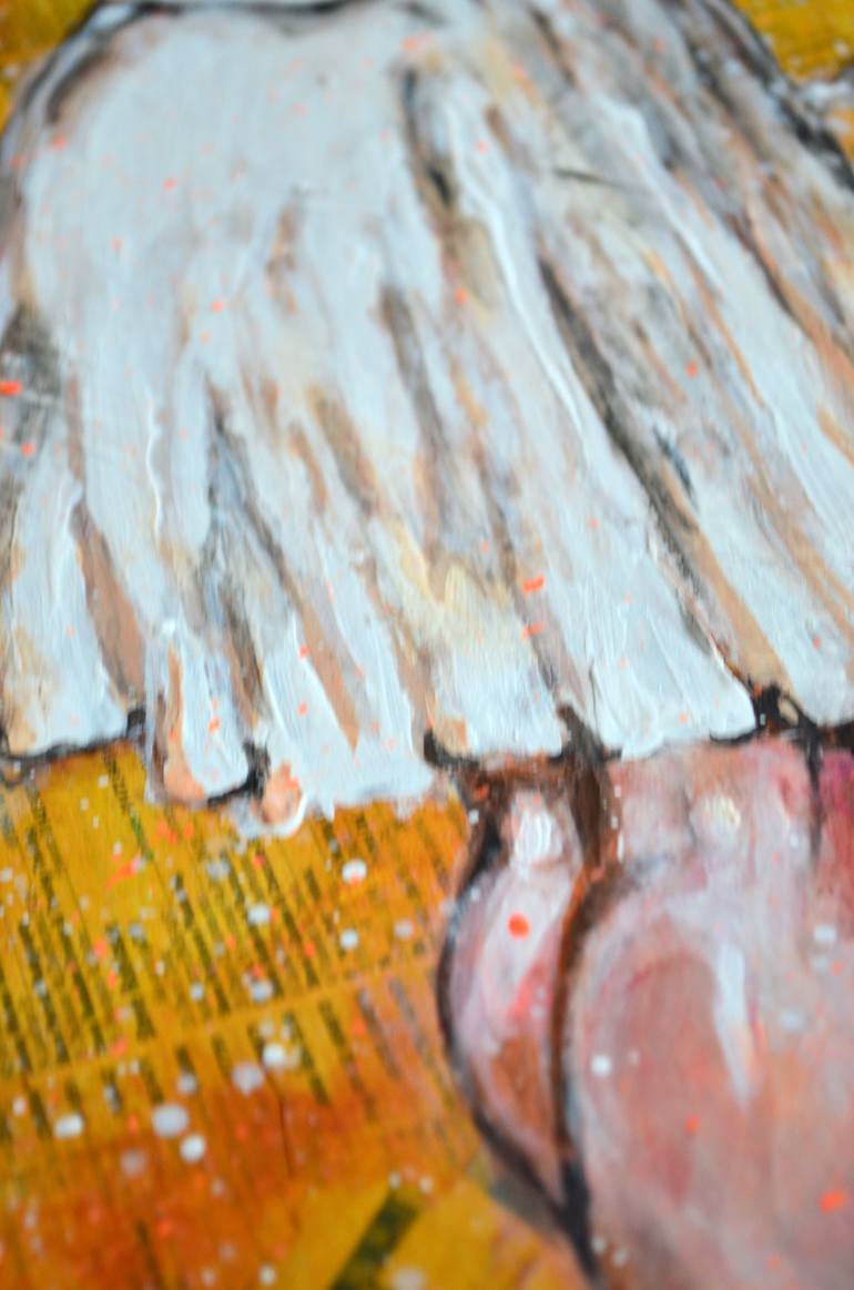 Original Figurative People Painting by Misty Lady