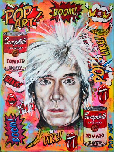 Original Pop Art Portrait Paintings by Misty Lady