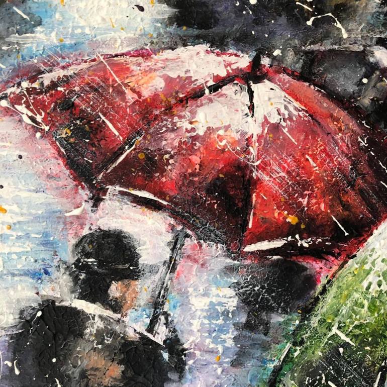 Original Abstract People Painting by Misty Lady