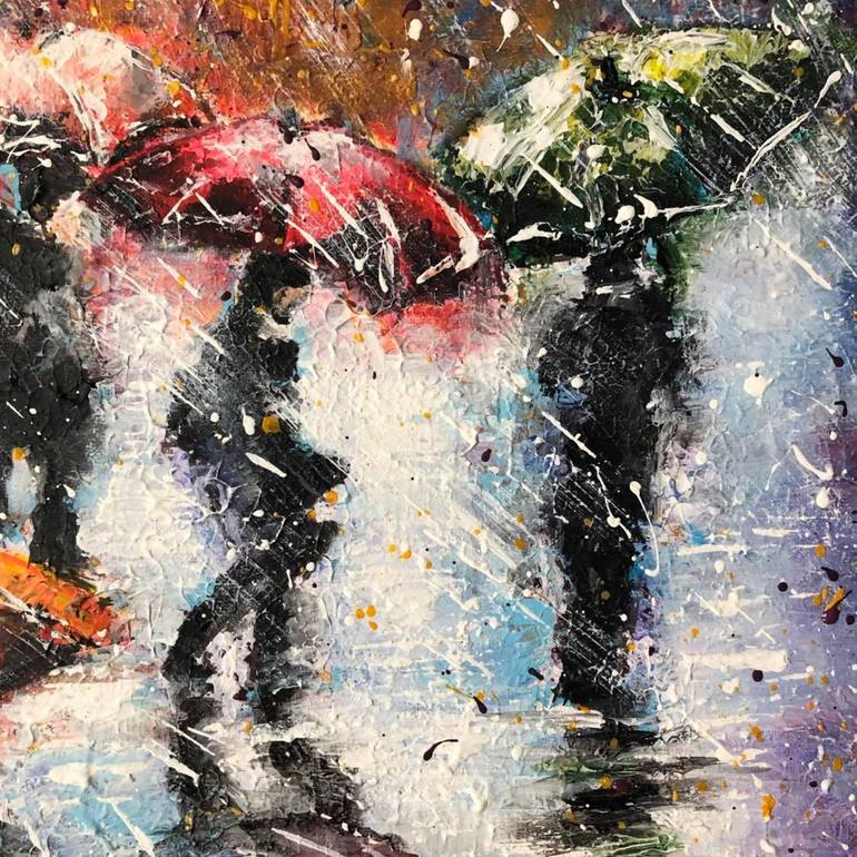 Original Abstract People Painting by Misty Lady