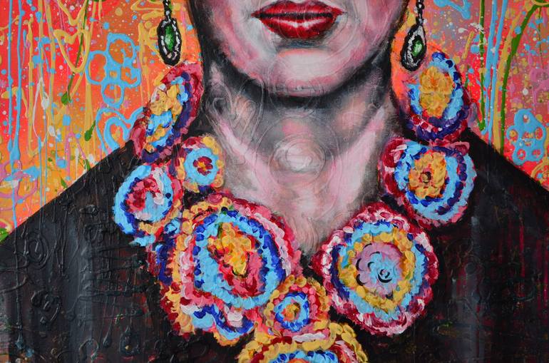 Original Fine Art Portrait Painting by Misty Lady