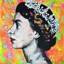 Queen Elizabeth II- Pop art neon portrait Painting by Misty Lady ...