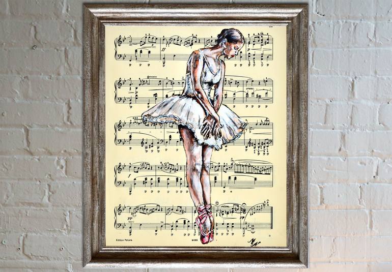 Original Figurative People Painting by Misty Lady