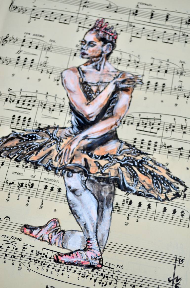 Original Figurative People Painting by Misty Lady