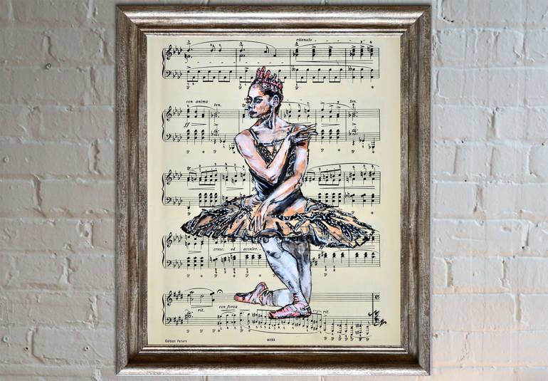 Original Figurative People Painting by Misty Lady