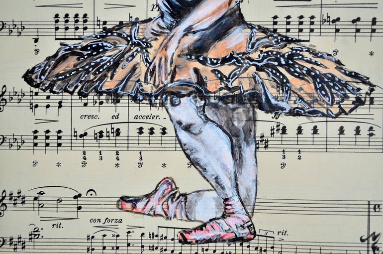 Original Figurative People Painting by Misty Lady