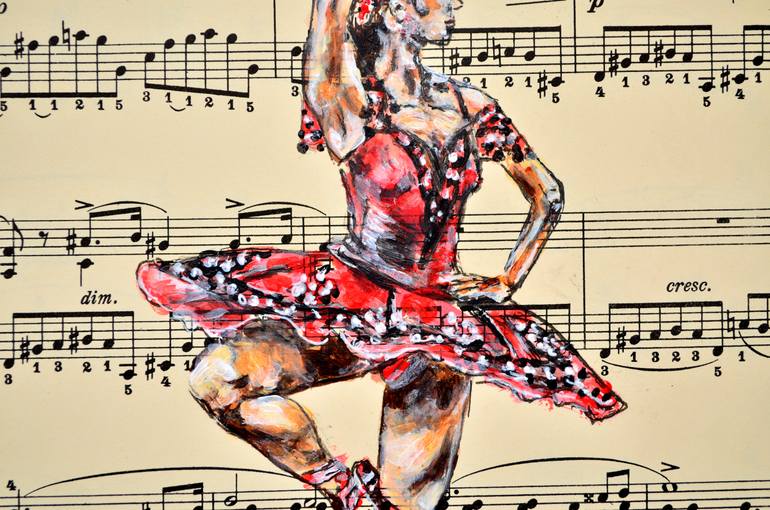 Original Figurative People Painting by Misty Lady