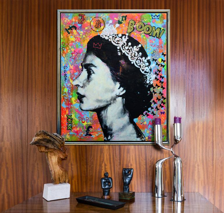 Original Figurative People Painting by Misty Lady