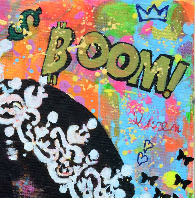 Original Figurative People Painting by Misty Lady