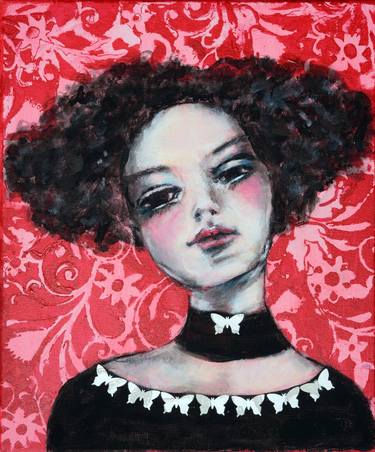 Porcelain Doll 1 - Modern Abstract Portrait thumb