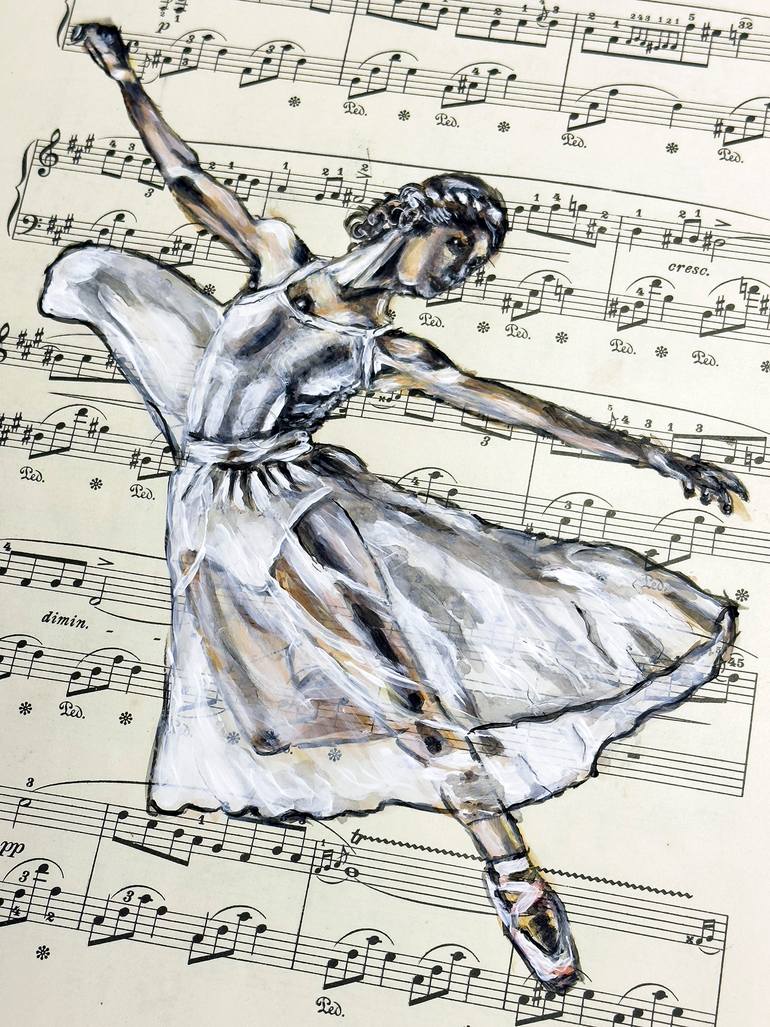 Original Contemporary People Painting by Misty Lady