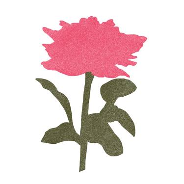 Original Minimalism Floral Printmaking by Jessica Poundstone