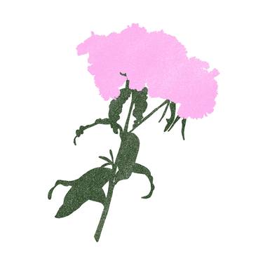 Original Minimalism Floral Printmaking by Jessica Poundstone