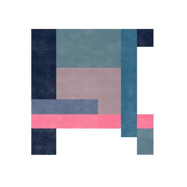 Original Abstract Geometric Printmaking by Jessica Poundstone