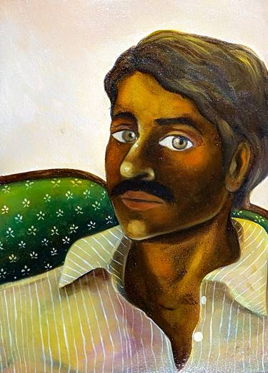 Original Portrait Painting by Ranga J