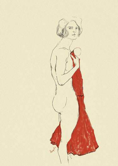 Print of Figurative Fashion Drawings by Ranga J