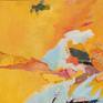 this artwork "Down and Deep in the Valley " is surreal abstract painting depicting the human presence standing out through time 

comes with frame and ready to hang