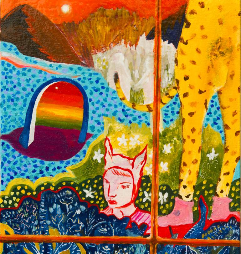 Original Abstract Expressionism Erotic Painting by Ranga J