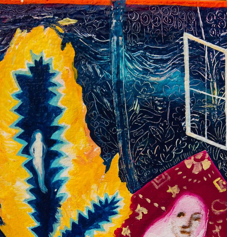 Original Abstract Expressionism Women Painting by Ranga J