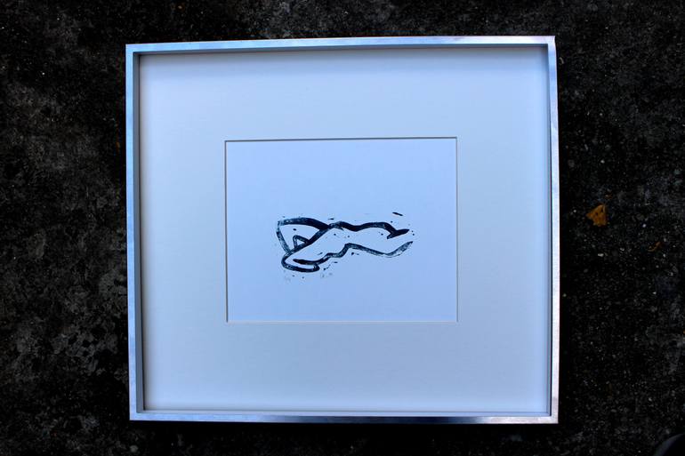 Original Abstract Nude Printmaking by Stephanie Larene