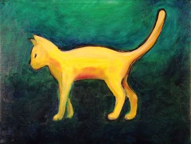 Print of Figurative Cats Paintings by Guido Venturini