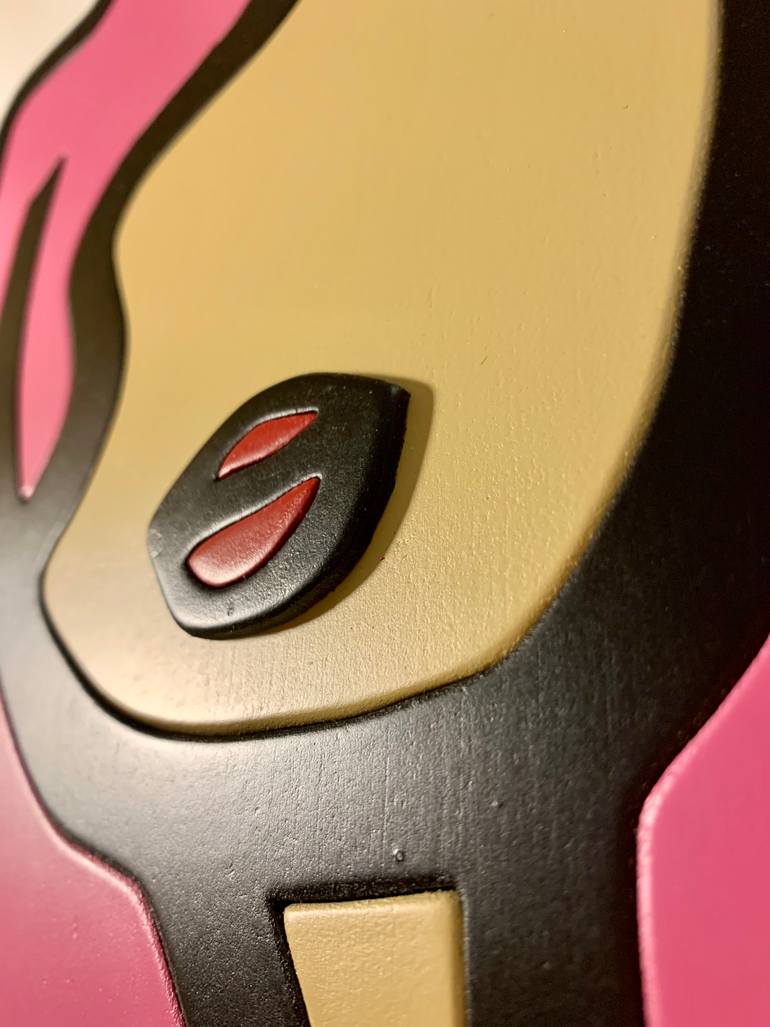 Original Pop Art Women Sculpture by Caroline Montigneaux