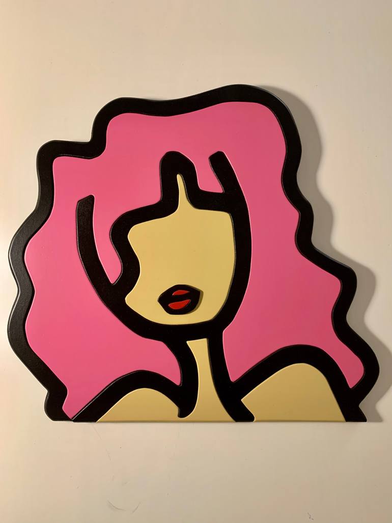 Original Pop Art Women Sculpture by Caroline Montigneaux