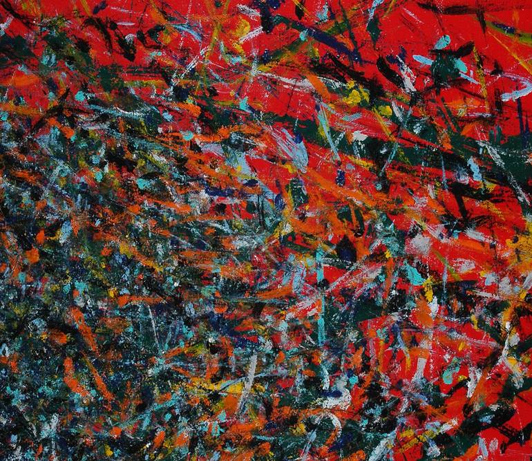 Original Abstract Expressionism Abstract Painting by Joseph Leo Messina Jr