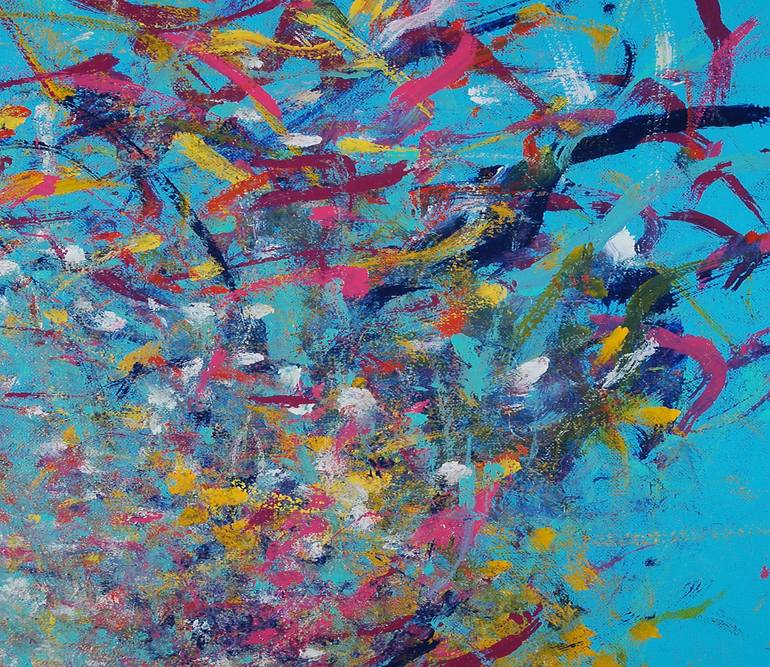 Original Abstract Expressionism Abstract Painting by Joseph Leo Messina Jr