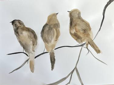 Original Minimalism Animal Painting by Francine Brimhall
