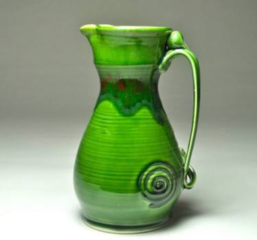 Green Porcelain pitcher thumb