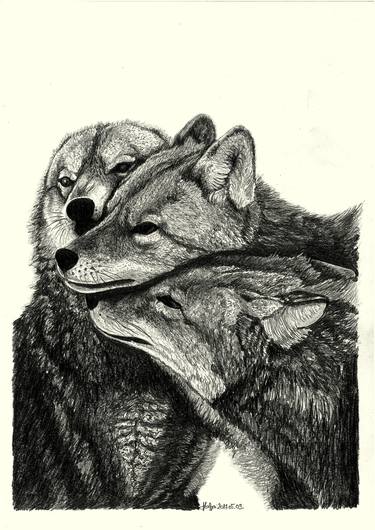Wolf Family Love thumb