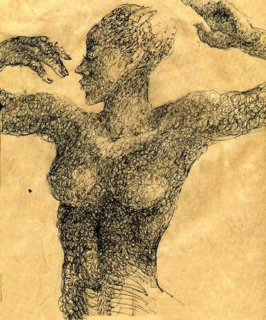 Print of Women Drawings by Irina Kudriavchenko