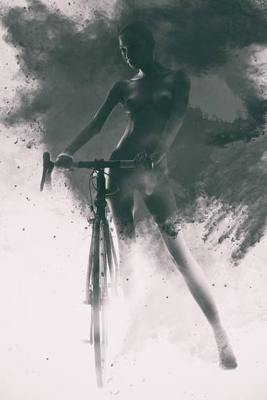 Nude woman and bike - Limited Edition 1 of 2 thumb