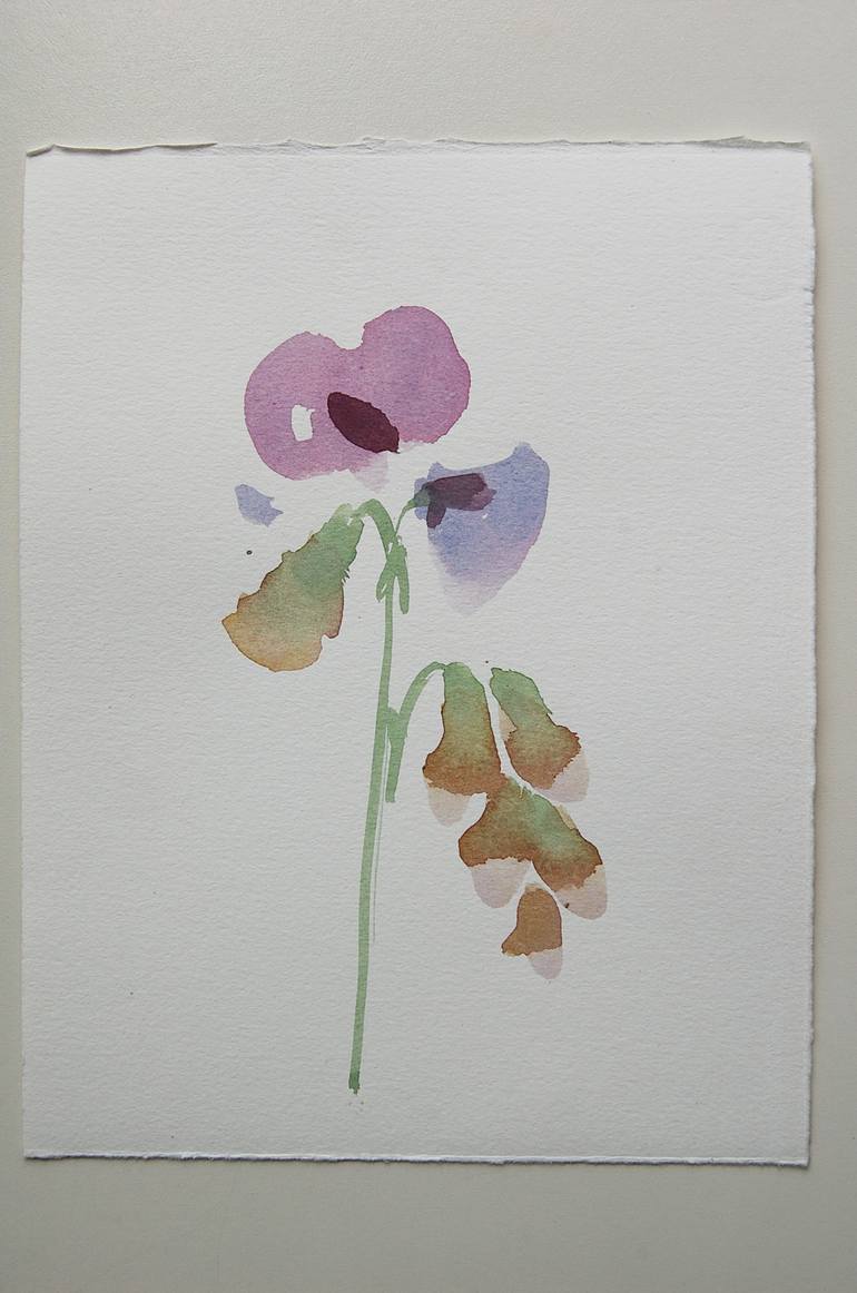 Original Figurative Floral Painting by Aleksandra Kalnik