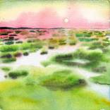 Sunset on water by Ashleigh Trim