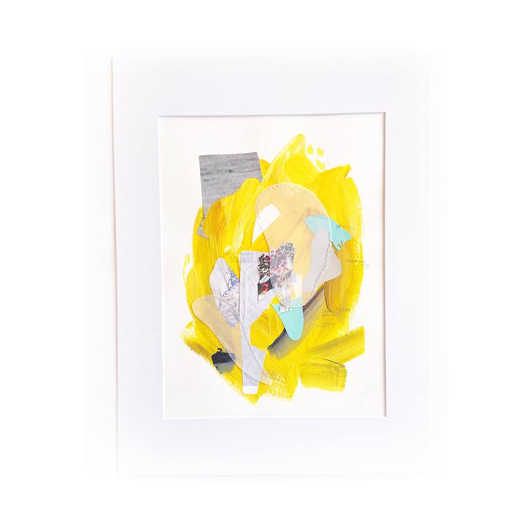 Original Abstract Expressionism Abstract Collage by Linden Eller