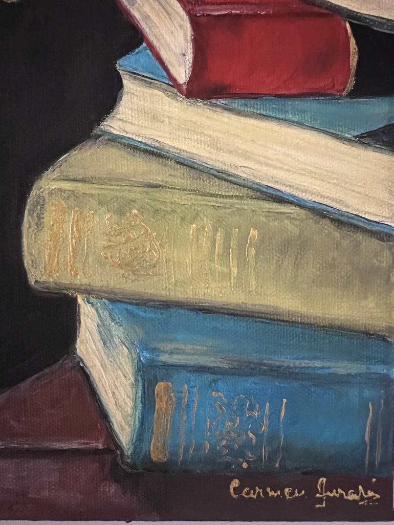 Original Education Painting by Carmen Aurariu