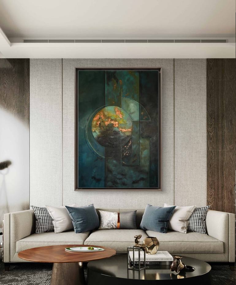 Original Conceptual Abstract Painting by Carmen Aurariu