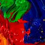 Close-up detail of the painting.