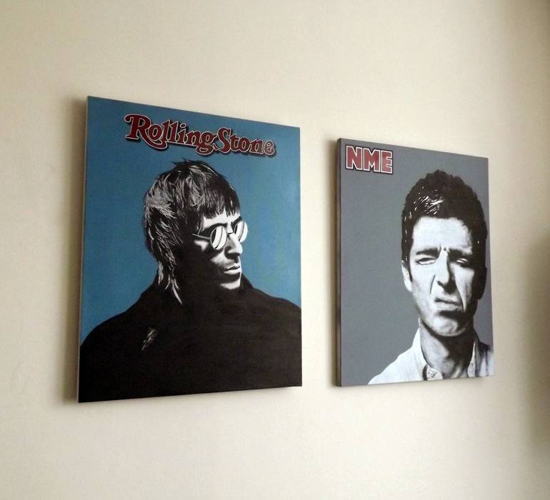 Noel & Liam Gallagher Oasis Magazine Cover Prints - Limited Edition 4 ...