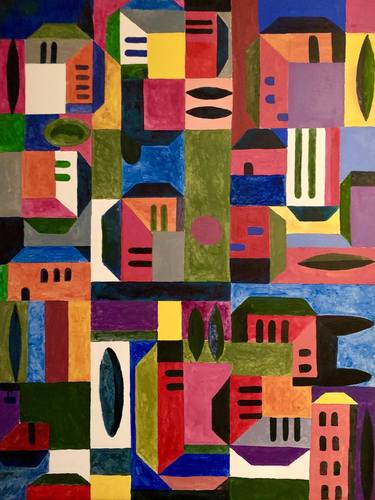 Print of Abstract Architecture Paintings by Huub Ragas