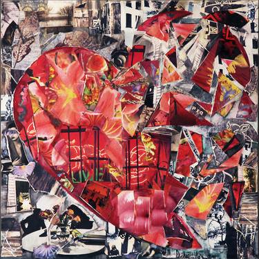 Print of Abstract Love Collage by Carol Weinberg