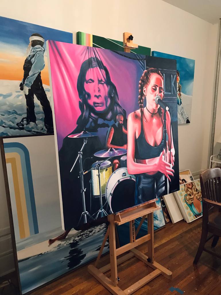 Original Figurative People Painting by Liz Slome