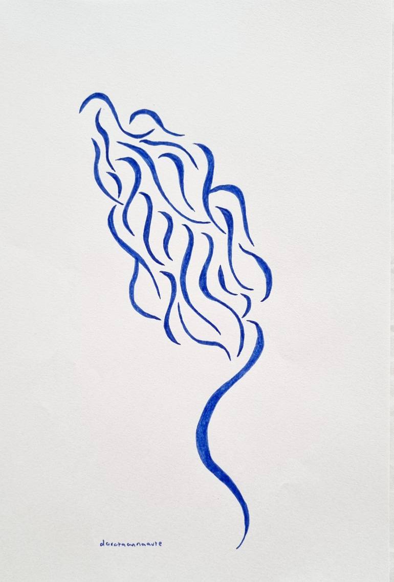 Original Abstract Expressionism Abstract Drawing by Dorota Anna Undrych