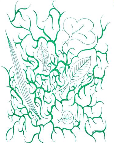 Print of Abstract Botanic Drawings by Dorota Anna Undrych