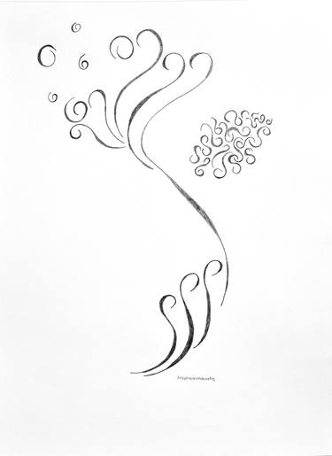 Print of Abstract Floral Drawings by Dorota Anna Undrych